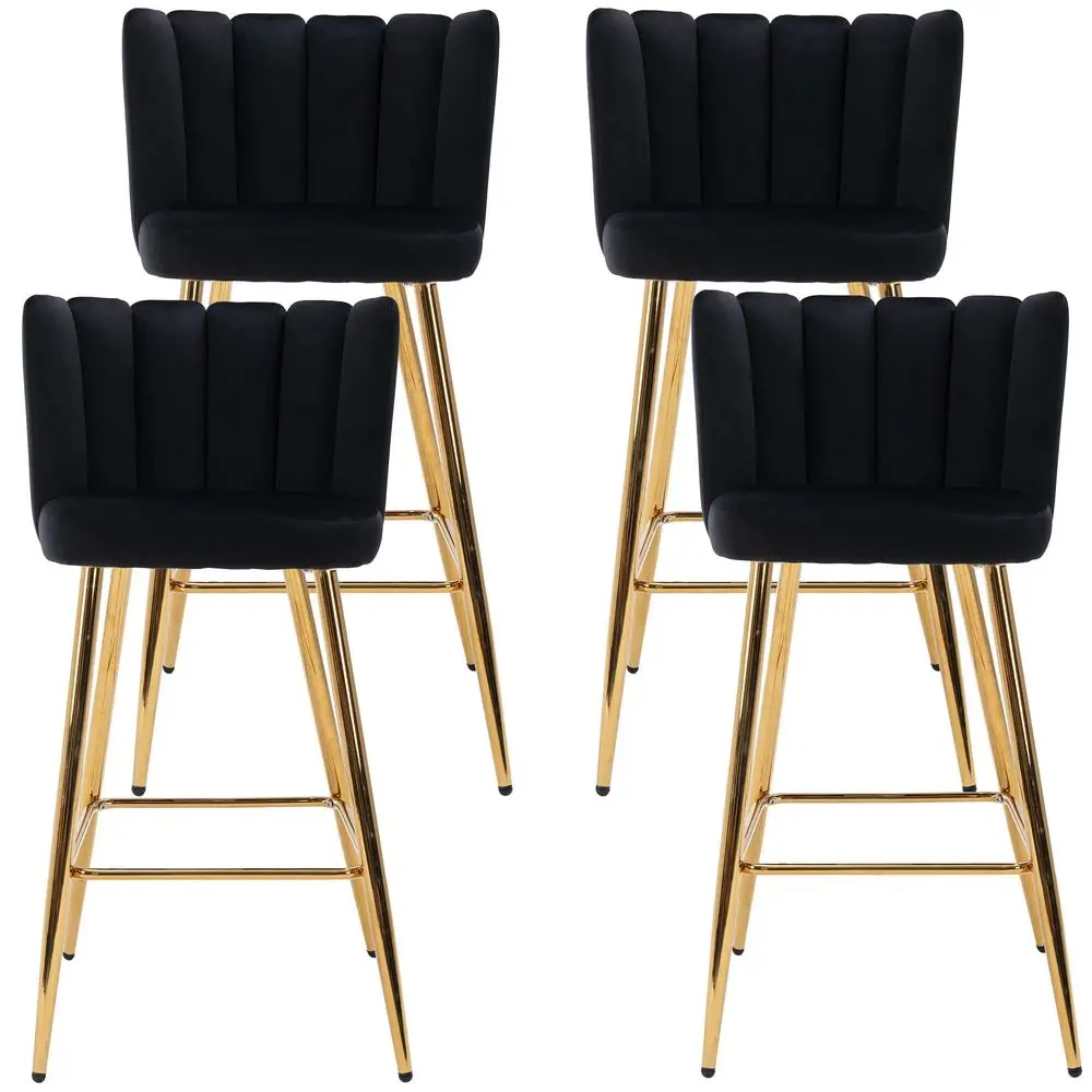 30 Bar Height Barstools Set of 4 Modern Kitchen Stools Upholstered Counter Stool Chairs with Gold Metal Legs for Kitchen Island
30 Bar Height Barstools Set of 4 Modern Kitchen Stools Upholstered Counter Stool Chairs with Gold Metal Legs for Kitchen Island