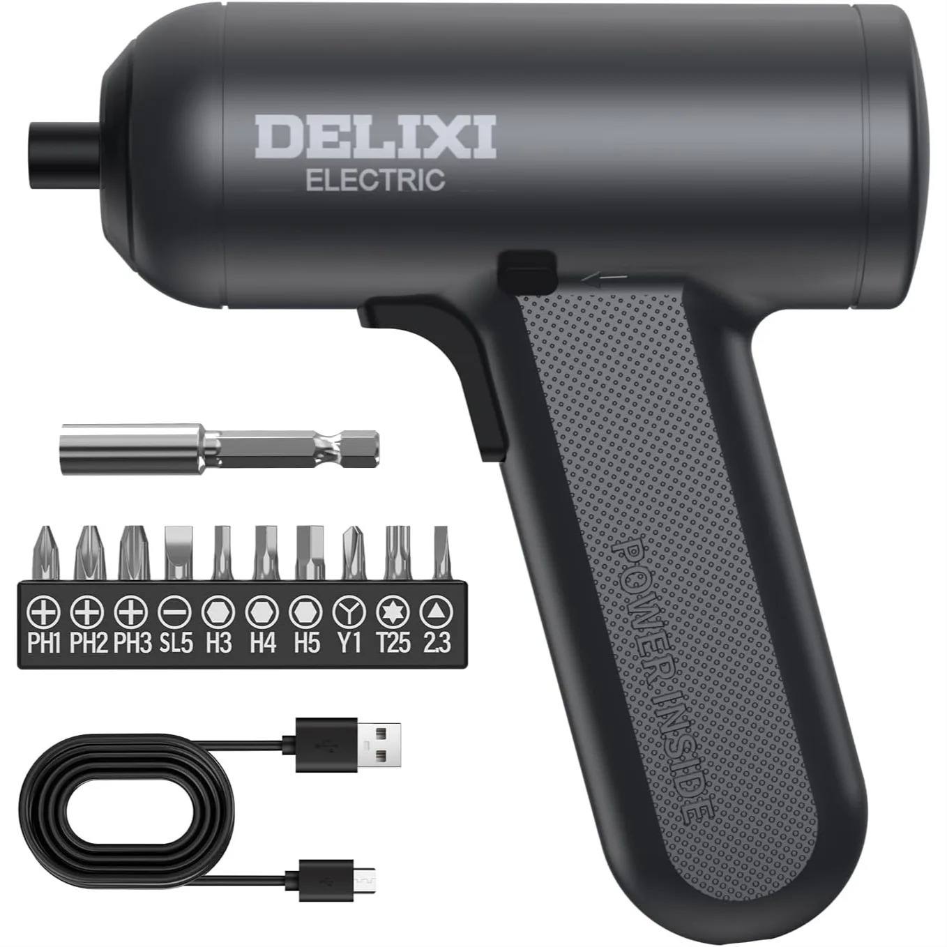 Cordless Electric Screwdriver 4V Mini Drill Set With 1500mAh Battery 5N.m Torque Rechargeable Screwdriver With 10 Bits And Extension Bar
Cordless Electric Screwdriver 4V Mini Drill Set With 1500mAh Battery 5N.m Torque Rechargeable Screwdriver With 10 Bits And Extension Bar