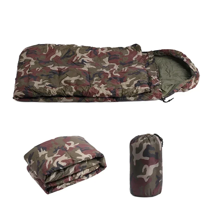 Camouflage Hunting Sleeping Bag Thicken Cotton Portable 4-Season Cold-Resistant Compact Design For Autumn Winter Camping
Camouflage Hunting Sleeping Bag Thicken Cotton Portable 4-Season Cold-Resistant Compact Design For Autumn Winter Camping