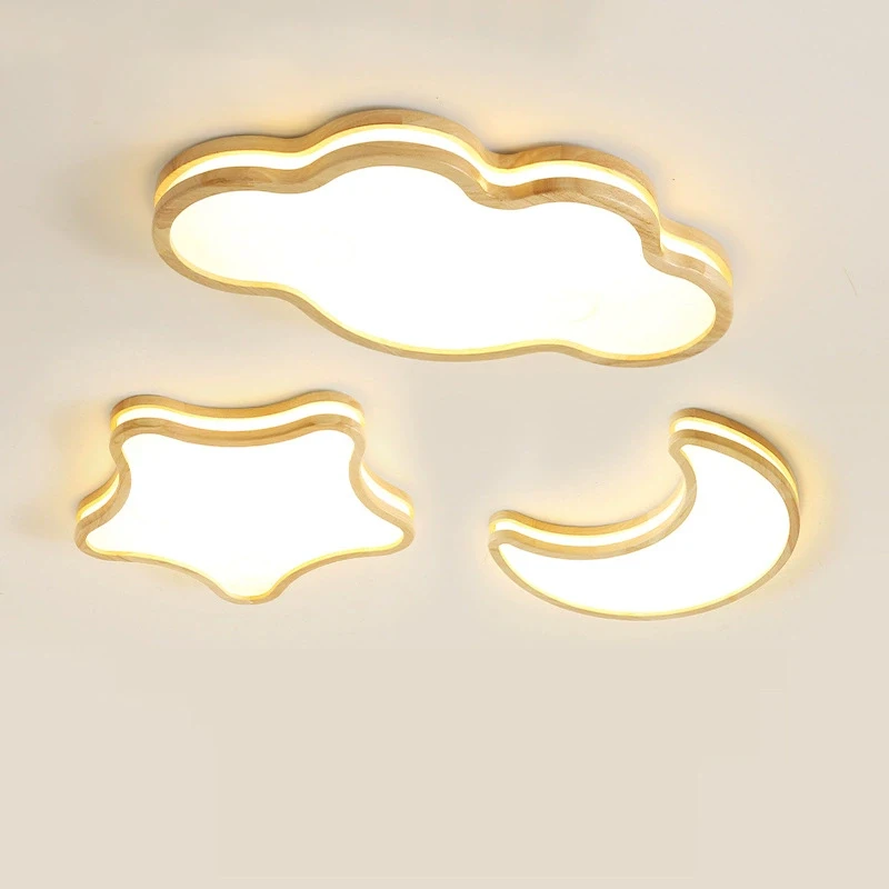 Children's Room Nursery Ceiling Lights LED Solid Wood Cloud Moon Star Light Modern Warm Baby Room Boy Girl Bedroom Ceiling Lamps
Children's Room Nursery Ceiling Lights LED Solid Wood Cloud Moon Star Light Modern Warm Baby Room Boy Girl Bedroom Ceiling Lamps