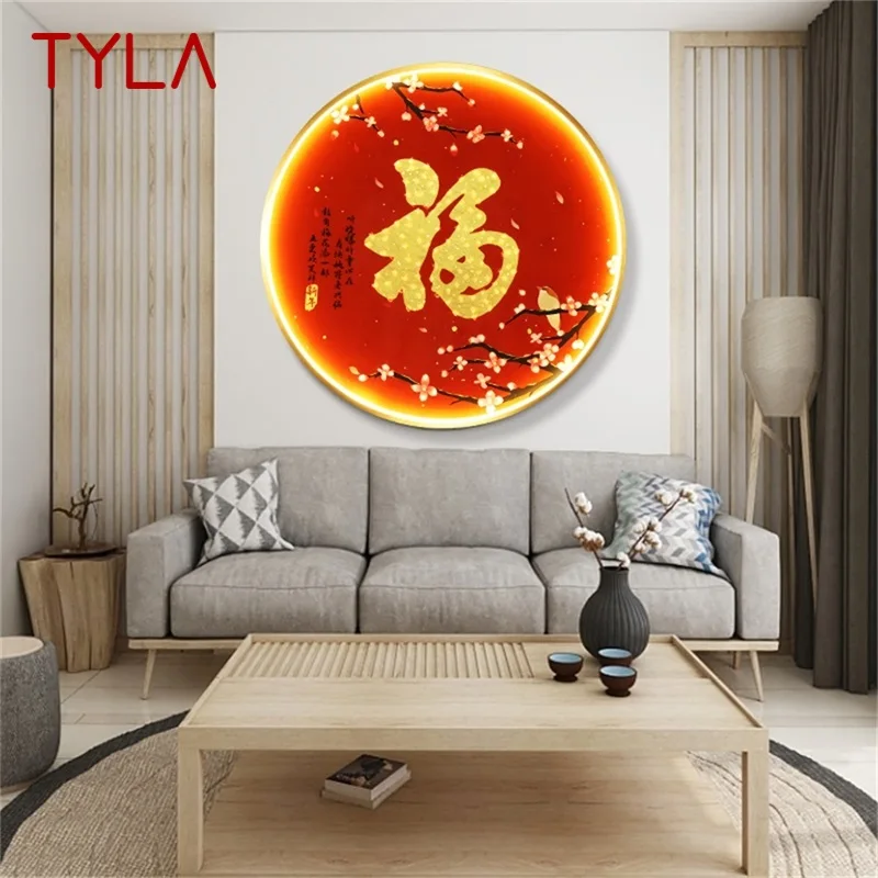 TYLA Indoor Wall Lamps Chinese Style Mural Fixtures LED Modern Creative Living Room Light Sconces for Home Bedroom
TYLA Indoor Wall Lamps Chinese Style Mural Fixtures LED Modern Creative Living Room Light Sconces for Home Bedroom