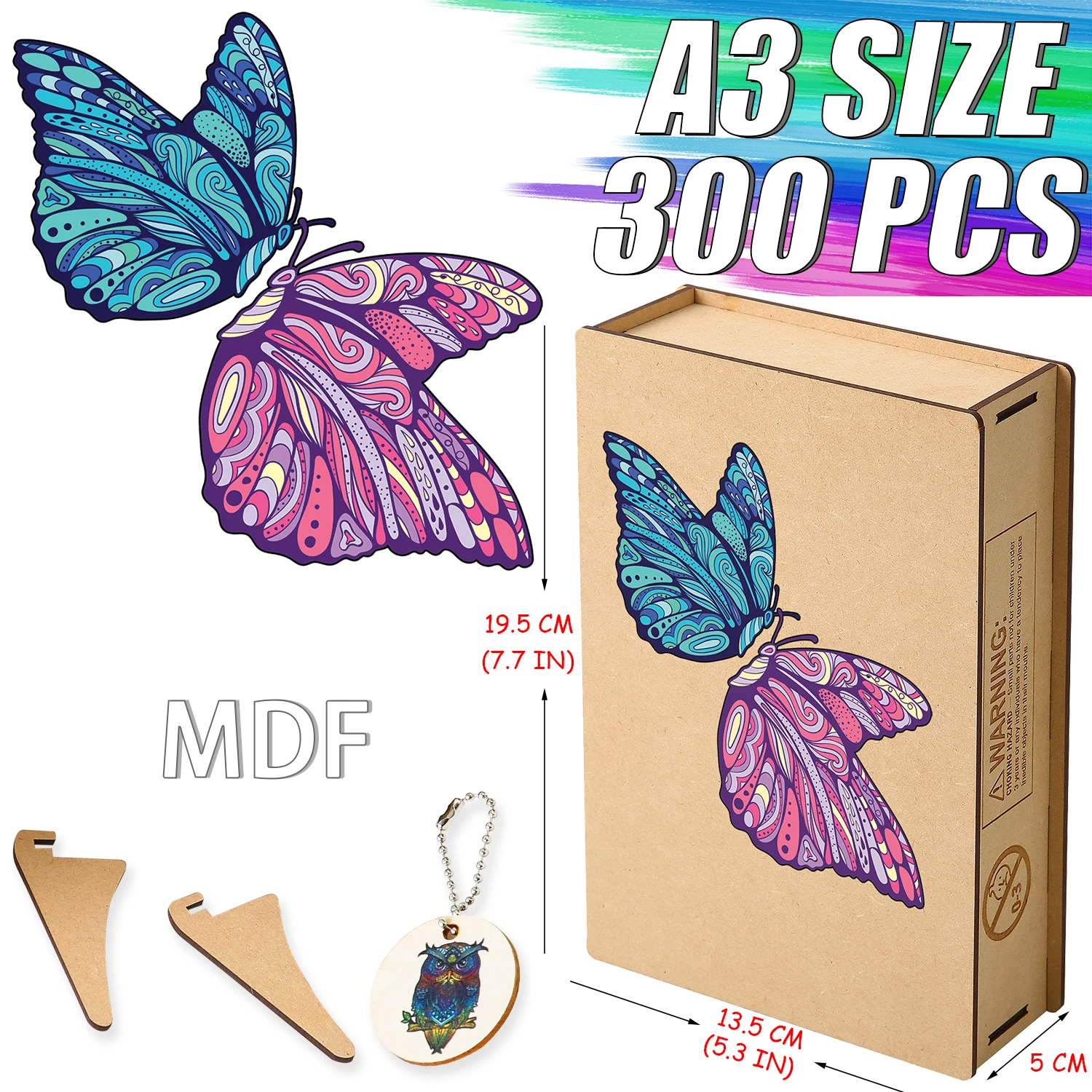 Wooden Animal Puzzles Fabulous Butterfly Jigsaw Puzzles Educational Toys For Kids Adults Popular Family Game Wooden Box
Wooden Animal Puzzles Fabulous Butterfly Jigsaw Puzzles Educational Toys For Kids Adults Popular Family Game Wooden Box