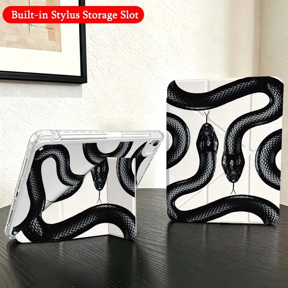 Colorful Snake Pattern For iPad Mini Pro Air 5 6 7 8 9 10th 11th 11 9.7 10.9 13 inch Transparent Y-Shaped Folding Tablet Case
Colorful Snake Pattern For iPad Mini Pro Air 5 6 7 8 9 10th 11th 11 9.7 10.9 13 inch Transparent Y-Shaped Folding Tablet Case