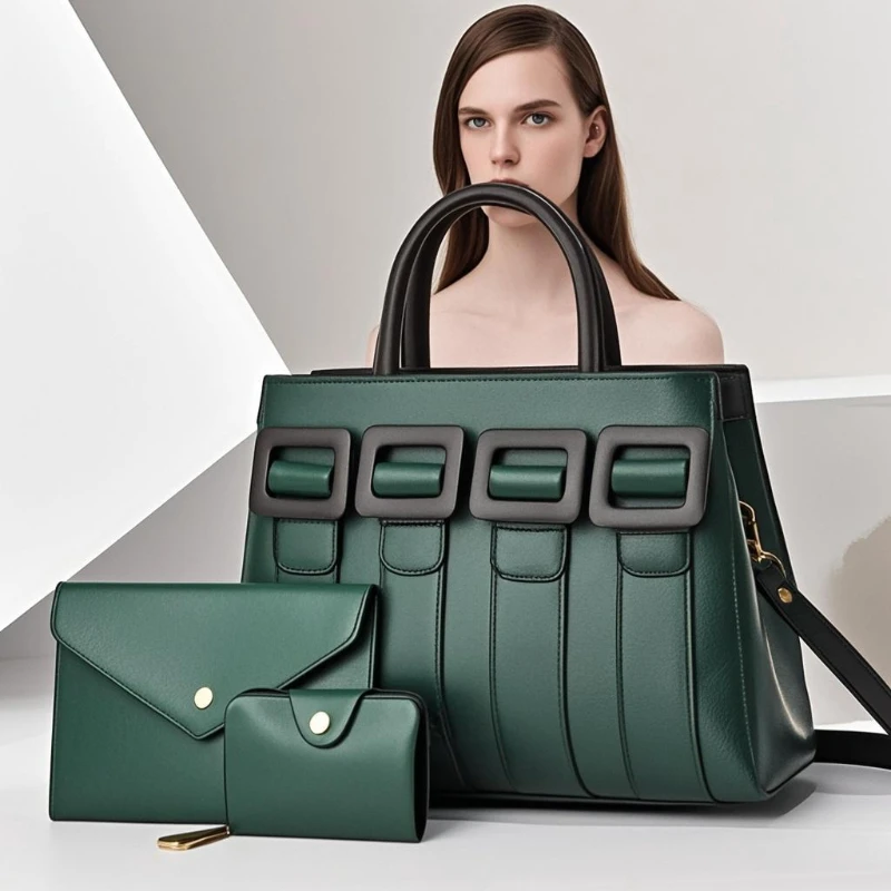 Brand Luxury 3Piece Set Shoulder Bag for Women Fashion Ladies Casual Tote Bag Unique Design Female Purse Handbag Commuter Sac
Brand Luxury 3Piece Set Shoulder Bag for Women Fashion Ladies Casual Tote Bag Unique Design Female Purse Handbag Commuter Sac