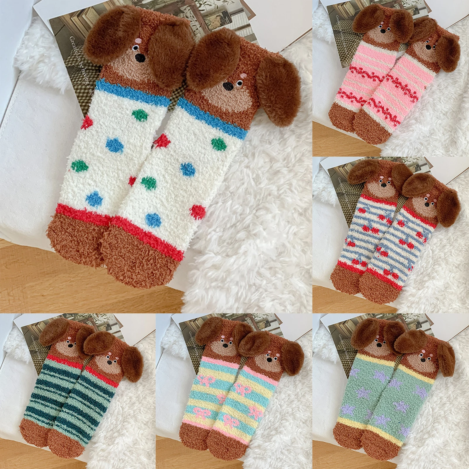 Ladies' Coral Velvet Socks Middle Tube Warm Floor Socks Thickened And Velvet Dog Sleep Socks Stockings Woman Winter Socks 양말 여성
Ladies' Coral Velvet Socks Middle Tube Warm Floor Socks Thickened And Velvet Dog Sleep Socks Stockings Woman Winter Socks 양말 여성