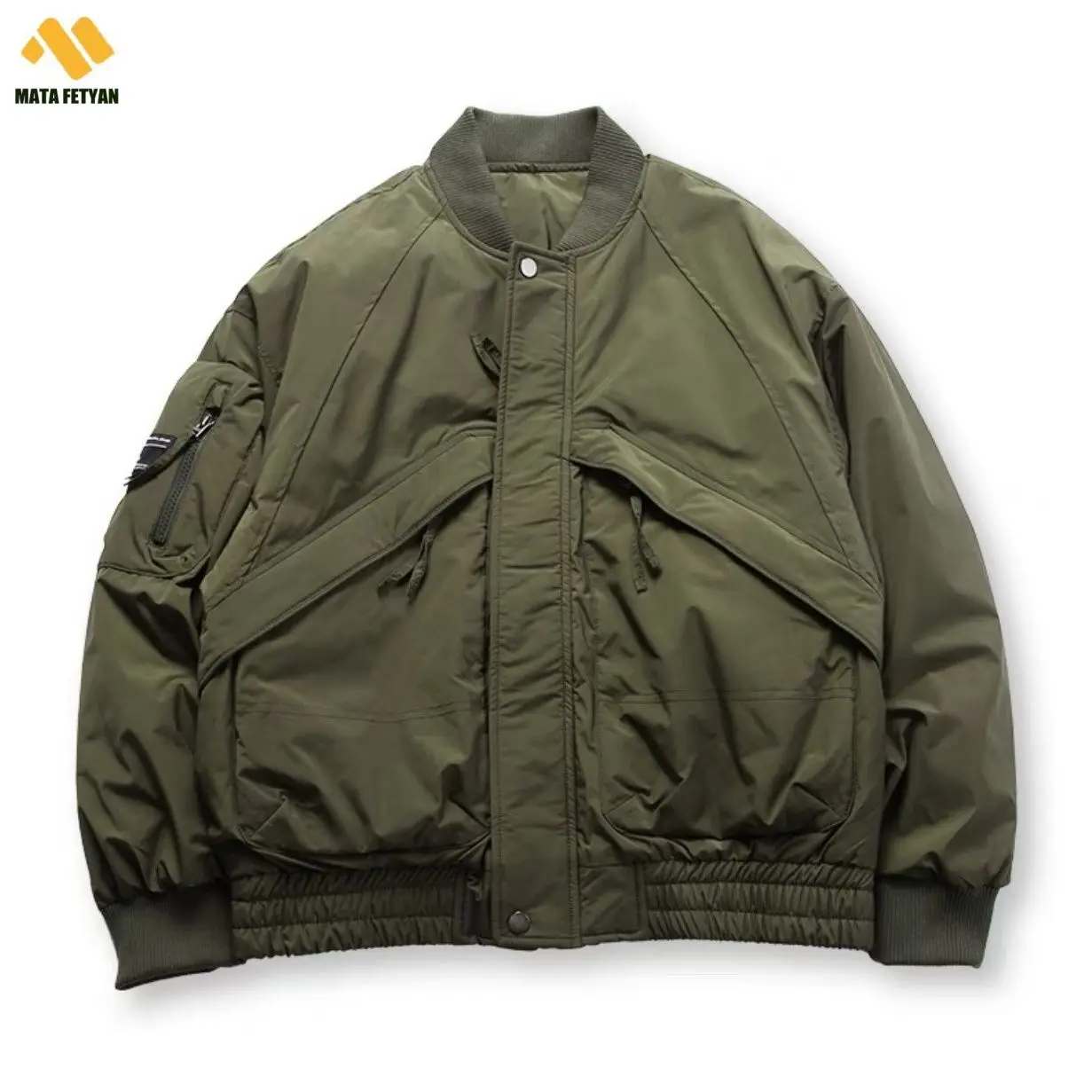 American MA1 Pilot Jacket Men's Winter Army Green windproof waterproof Thickened 90White Duck Down Baseball Jacket
American MA1 Pilot Jacket Men's Winter Army Green windproof waterproof Thickened 90White Duck Down Baseball Jacket