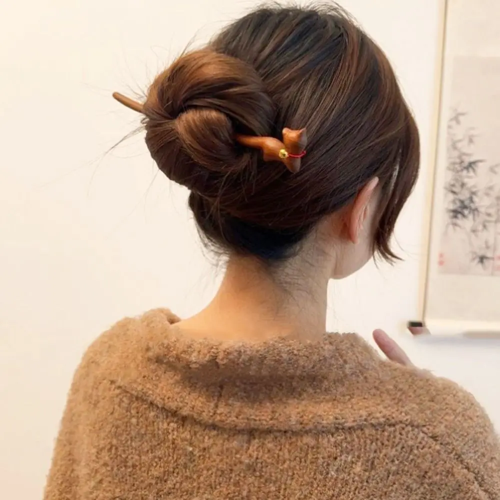 Wooden Cat Hair Stick Headwear Korean Style Chinese Hanfu Style Hair Clip Barrettes Hair Accessories Cartoon Aniaml Hairpin
Wooden Cat Hair Stick Headwear Korean Style Chinese Hanfu Style Hair Clip Barrettes Hair Accessories Cartoon Aniaml Hairpin