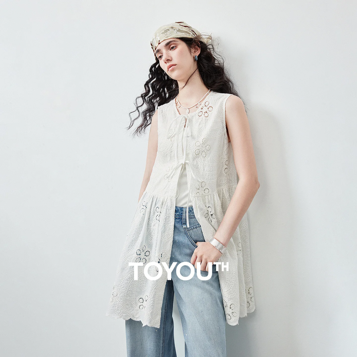 TOYOUTH Women Sleeveless Cover Up Blouse Summer 2026 Cotton Hollow Out Embroidery Heavy Industry Cake Hem Vacation Style
TOYOUTH Women Sleeveless Cover Up Blouse Summer 2026 Cotton Hollow Out Embroidery Heavy Industry Cake Hem Vacation Style