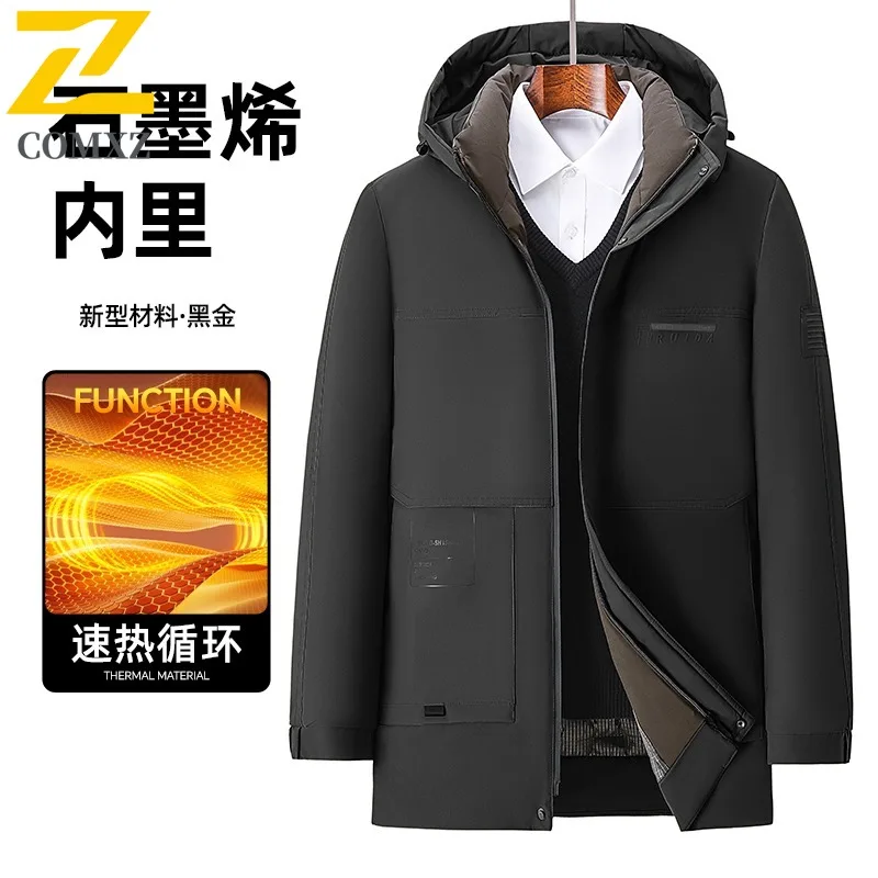 Men Down Cotton Windbreaker Winter American style Thickened Casual Outerwear Daily Use Lightweight Sports Warm Puffer Coat
Men Down Cotton Windbreaker Winter American style Thickened Casual Outerwear Daily Use Lightweight Sports Warm Puffer Coat 