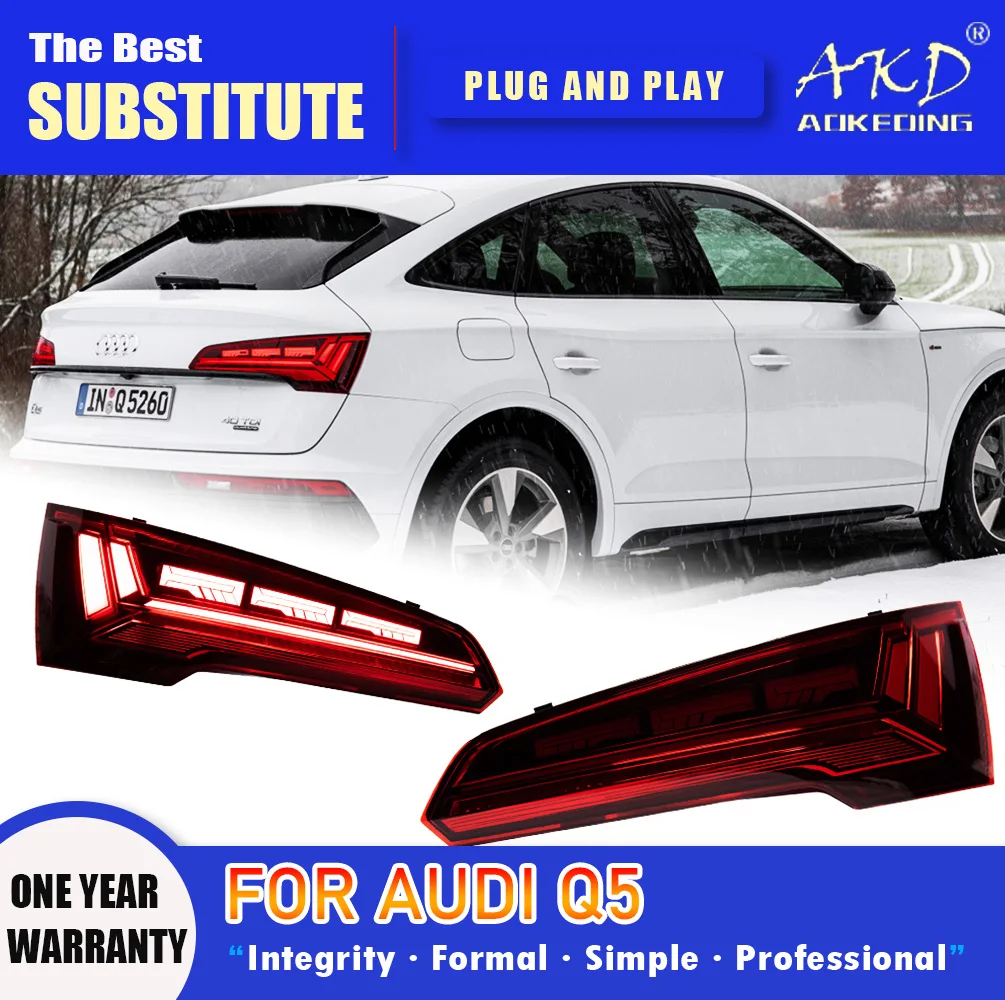 AKD Tail Lamp for Audi Q5 Q5L LED Tail Light 2018-2020 Q5 Q5L Rear Fog Brake Turn Signal Automotive Accessories
AKD Tail Lamp for Audi Q5 Q5L LED Tail Light 2018-2020 Q5 Q5L Rear Fog Brake Turn Signal Automotive Accessories