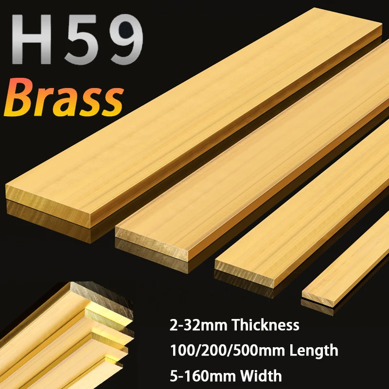 Brass Flat Plate Strip 2-32mm Thickness 100/200/500mm Length 5-160mm Width Solids Metal Plate
Brass Flat Plate Strip 2-32mm Thickness 100/200/500mm Length 5-160mm Width Solids Metal Plate
