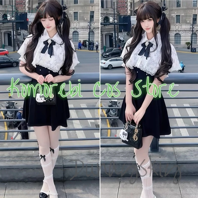 2025 Kawii Bow Black Skirts Jirai kei Outfit Cloak Dress Lolita Women Sleeve Shirt Y2K Sweet Japanese Cosplay Maid Costume
2025 Kawii Bow Black Skirts Jirai kei Outfit Cloak Dress Lolita Women Sleeve Shirt Y2K Sweet Japanese Cosplay Maid Costume