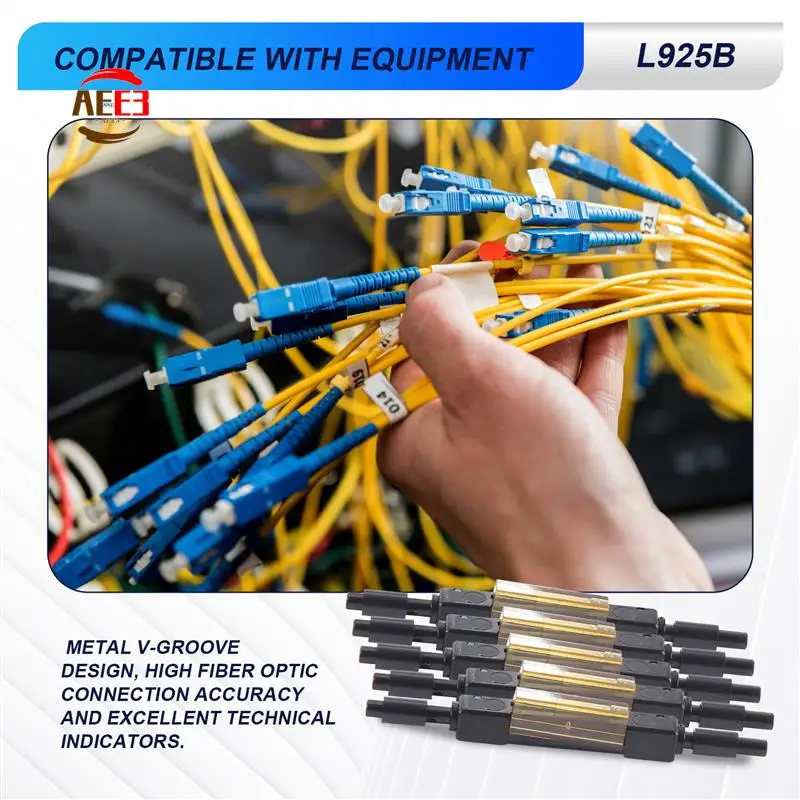 AEE3-5Pcs Fiber Optic Fast Connector L925B Fiber Optic Quick Connector Optical Fiber Mechanical Splice For Drop Cable
AEE3-5Pcs Fiber Optic Fast Connector L925B Fiber Optic Quick Connector Optical Fiber Mechanical Splice For Drop Cable