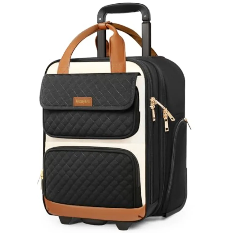 Underseat Carry On Luggage with Wheels Airline Approved Personal Item Luggage 16-Inch Multi-functional Underseat Luggage Lightw
Underseat Carry On Luggage with Wheels Airline Approved Personal Item Luggage 16-Inch Multi-functional Underseat Luggage Lightw