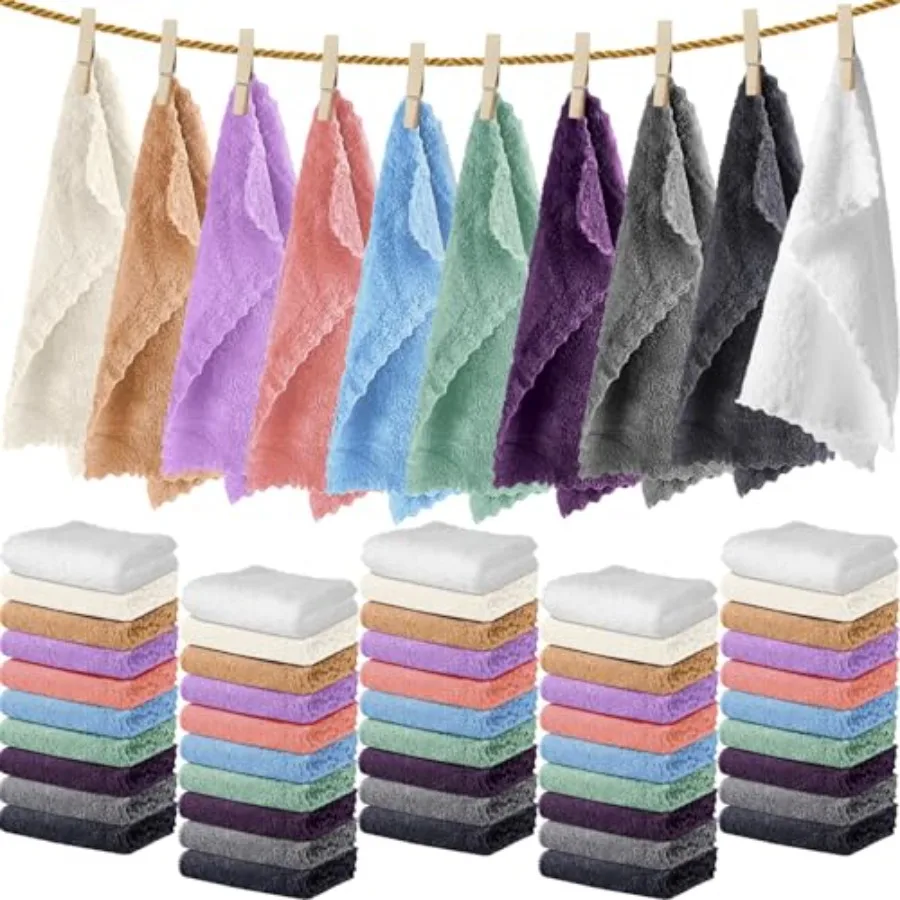 100 Pcs Washcloths Bulk Quick Drying Bathroom Wash Clothes 12 x 12 Inch Face Towels Microfiber Soft Hand Towel for Your Body Sp
100 Pcs Washcloths Bulk Quick Drying Bathroom Wash Clothes 12 x 12 Inch Face Towels Microfiber Soft Hand Towel for Your Body Sp