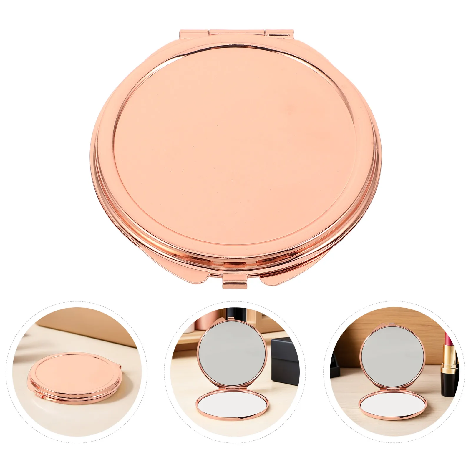 4Pcs Round Foldable Double Sided Makeup Mirror Portable Metal Pocket Mirror for Travel Bridesmaid Gift Resin Art DIY Rose Gold
4Pcs Round Foldable Double Sided Makeup Mirror Portable Metal Pocket Mirror for Travel Bridesmaid Gift Resin Art DIY Rose Gold