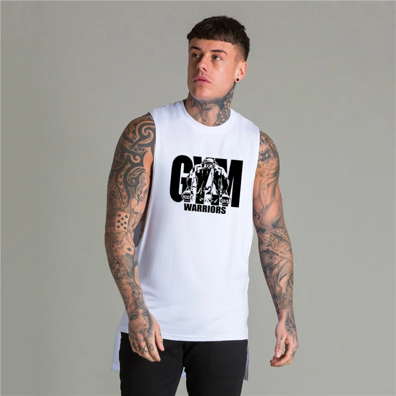 Mens Running Back Extend Cut Off Singlets Gym Bodybuilding Hip Hop Fitness Clothing Cotton Loose Open Side Sleeveless Tank Tops
Mens Running Back Extend Cut Off Singlets Gym Bodybuilding Hip Hop Fitness Clothing Cotton Loose Open Side Sleeveless Tank Tops