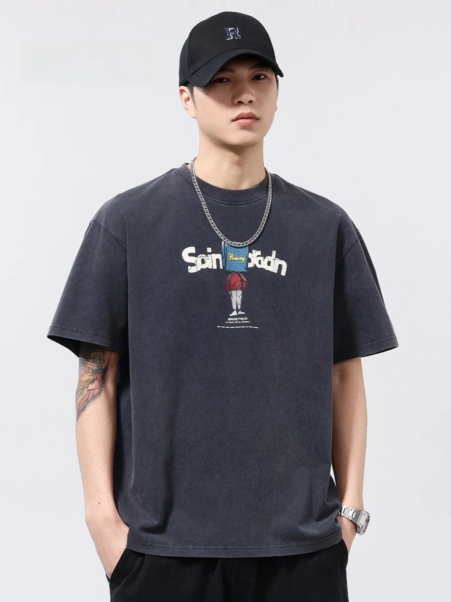 MMOPTOP Summer College Style Vintage Short Sleeve Men's T-Shirt Pure Cotton round Neck Letter Print Half Sleeve Shirt
MMOPTOP Summer College Style Vintage Short Sleeve Men's T-Shirt Pure Cotton round Neck Letter Print Half Sleeve Shirt