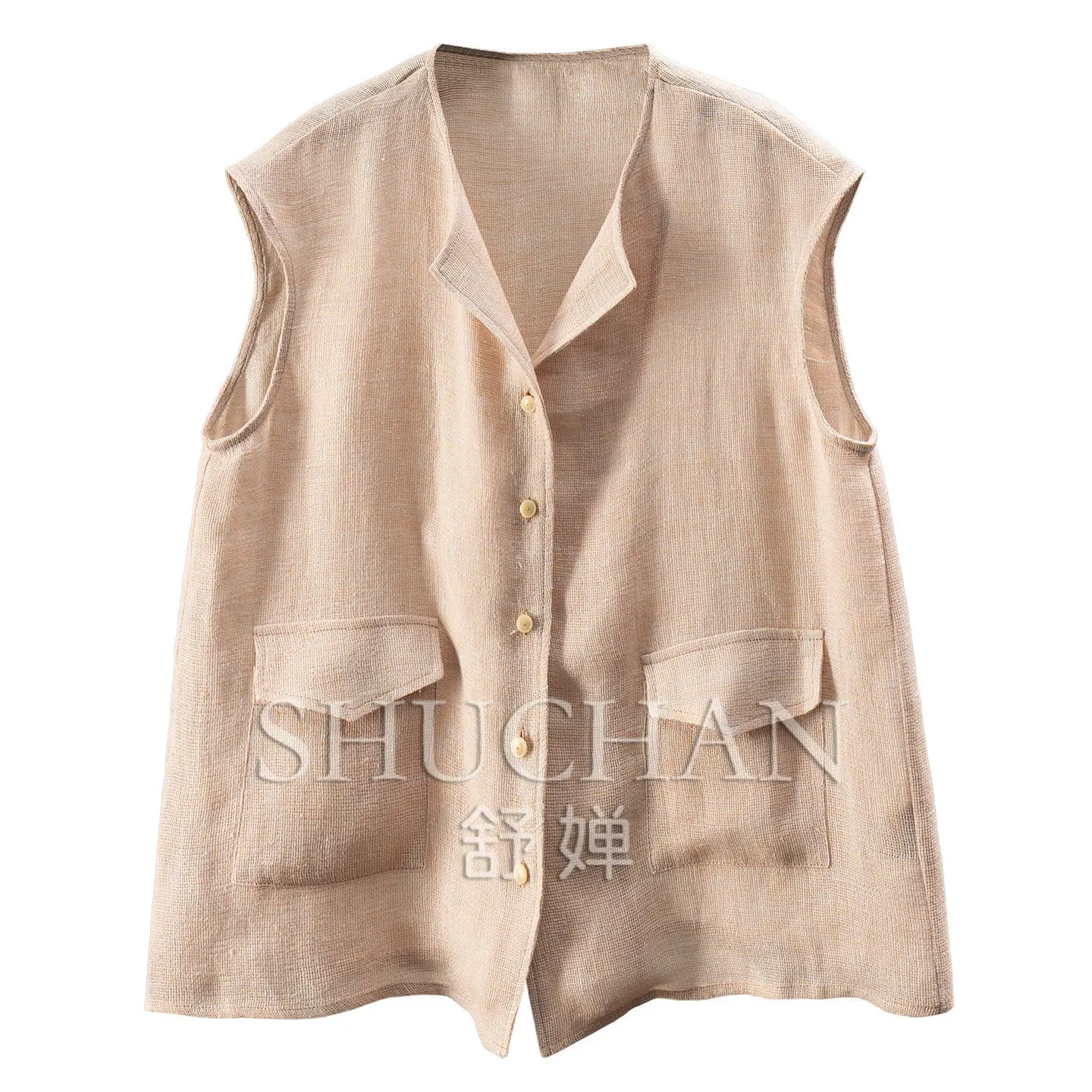 Casual More Advanced Tank Top Sleeveless Summer Loose Linen Lyocell Yarn Small Lapel Vest Female 56M9
Casual More Advanced Tank Top Sleeveless Summer Loose Linen Lyocell Yarn Small Lapel Vest Female 56M9