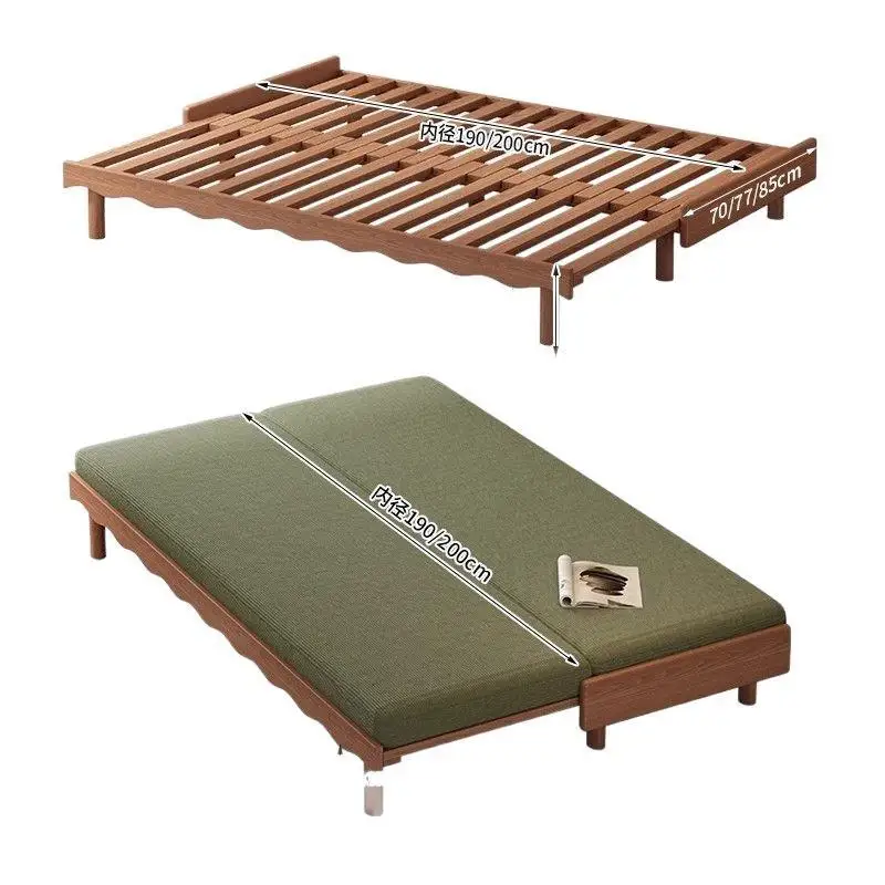 Living room study pull-out nap bed simple bedroom all solid wood sofa bed
Living room study pull-out nap bed simple bedroom all solid wood sofa bed
