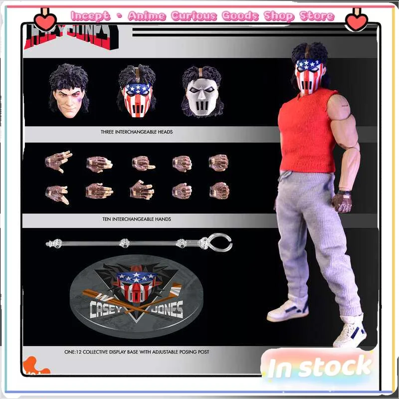 In Stock Ant One:12 Ninja Casey Turtle Jones 1/12 Joint Movable Figure Movable Joints Luxury Set Collection Birthday Gift
In Stock Ant One:12 Ninja Casey Turtle Jones 1/12 Joint Movable Figure Movable Joints Luxury Set Collection Birthday Gift