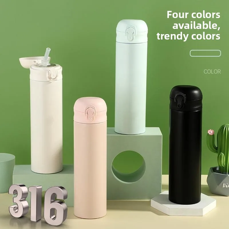 Stainless Steel 316 Insulated Water Bottle Straw Portable Car Cup Bouncing Gender Neutral Business Travel Thermos Beverage Co...
Stainless Steel 316 Insulated Water Bottle Straw Portable Car Cup Bouncing Gender Neutral Business Travel Thermos Beverage Co...