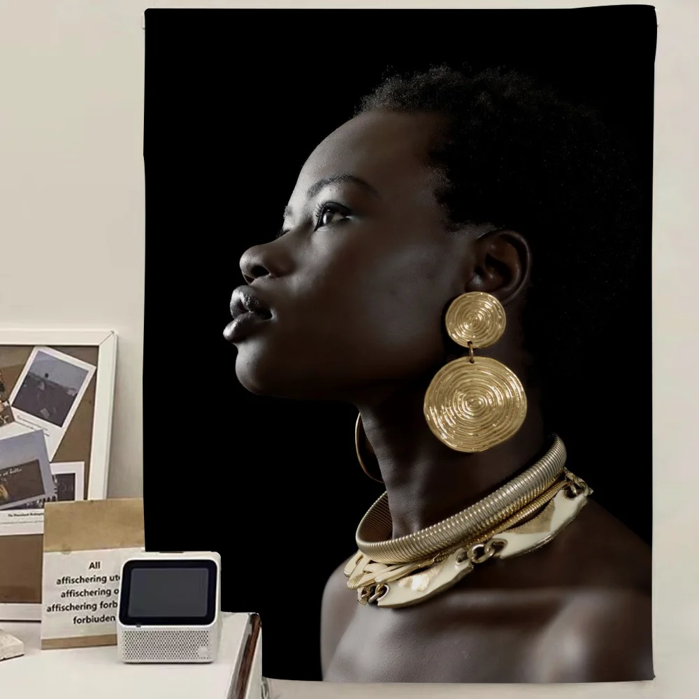 Hip Hop Black Girl Gold Jewelry Printed Large Wall Tapestry Cheap Hippie Wall Hanging Bohemian Wall Tapestries Mandala Home
Hip Hop Black Girl Gold Jewelry Printed Large Wall Tapestry Cheap Hippie Wall Hanging Bohemian Wall Tapestries Mandala Home