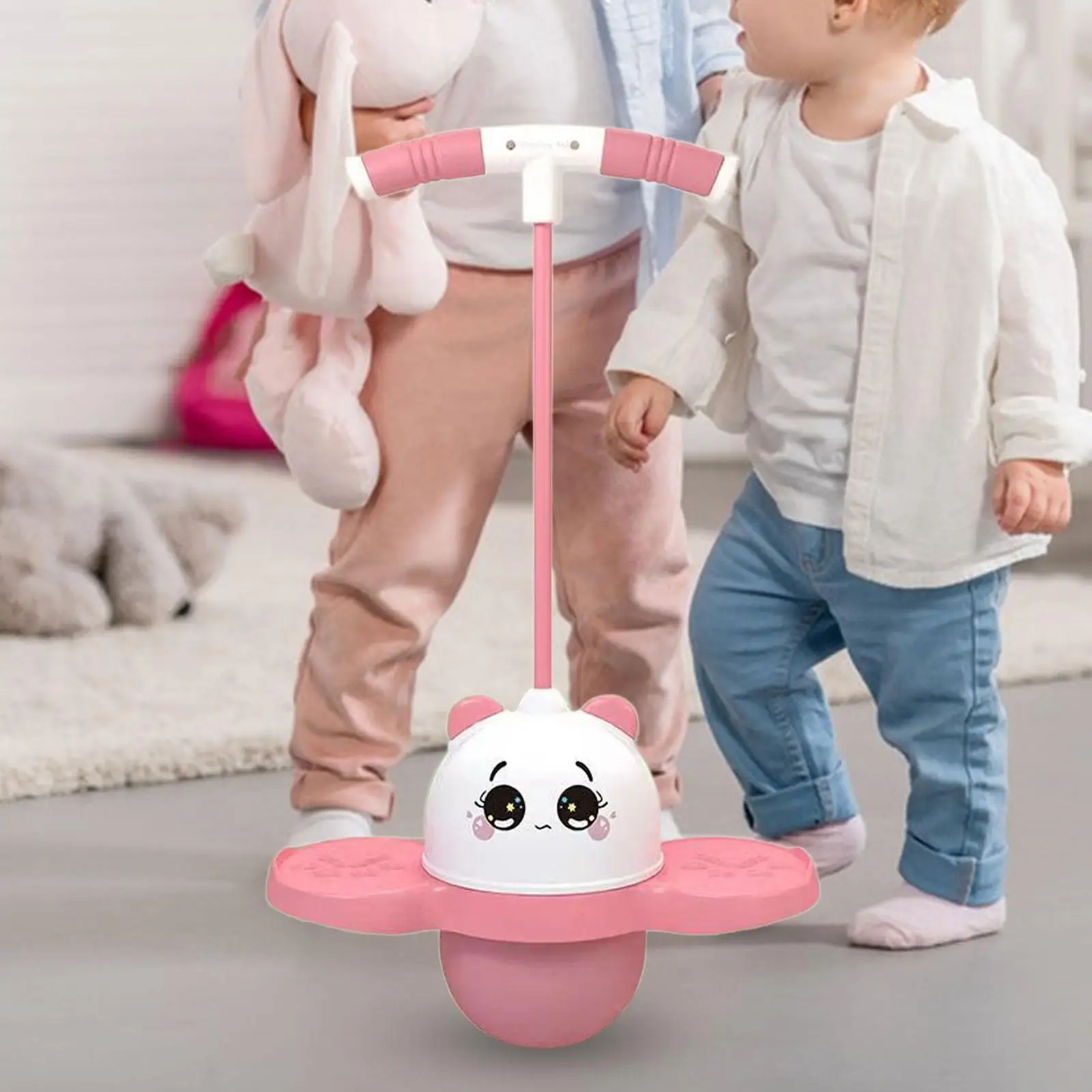 Детский шар Pogo с ручкой доска для прыжков Pogo Stick для игровой площадки на улице и дома
Детский шар Pogo с ручкой доска для прыжков Pogo Stick для игровой площадки на улице и дома