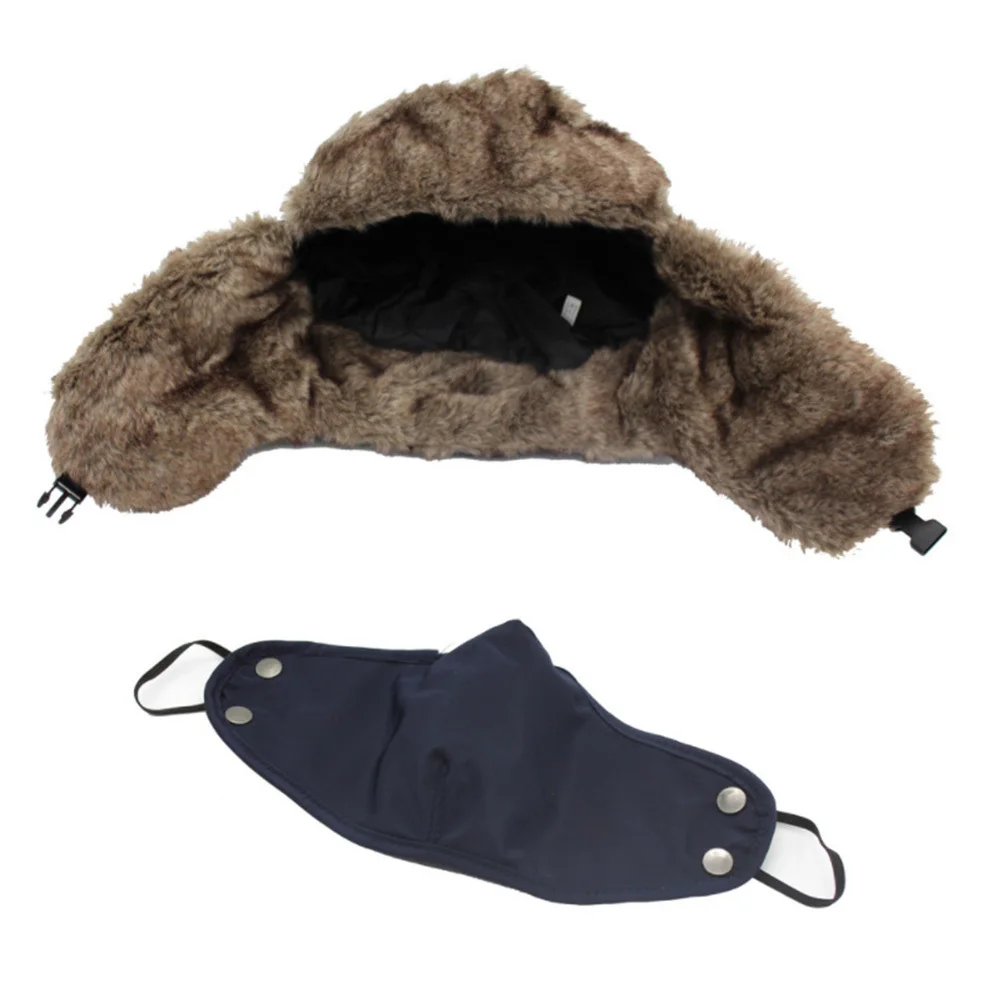 Warm 3 in 1 Winter Ski Hat Trapper Hat Cotton Ear Flaps Windproof Mask Outdoor Hunting Hats for Men Women Black Brown Hair
Warm 3 in 1 Winter Ski Hat Trapper Hat Cotton Ear Flaps Windproof Mask Outdoor Hunting Hats for Men Women Black Brown Hair