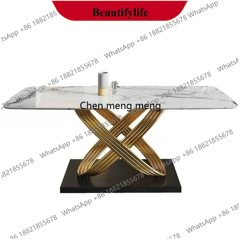 z183 Modern Dining Table With Stainless Steel Finish Black White Desk Top For Six People Home Rectangle Luxury Marble Kitchen Ta
z183 Modern Dining Table With Stainless Steel Finish Black White Desk Top For Six People Home Rectangle Luxury Marble Kitchen Ta