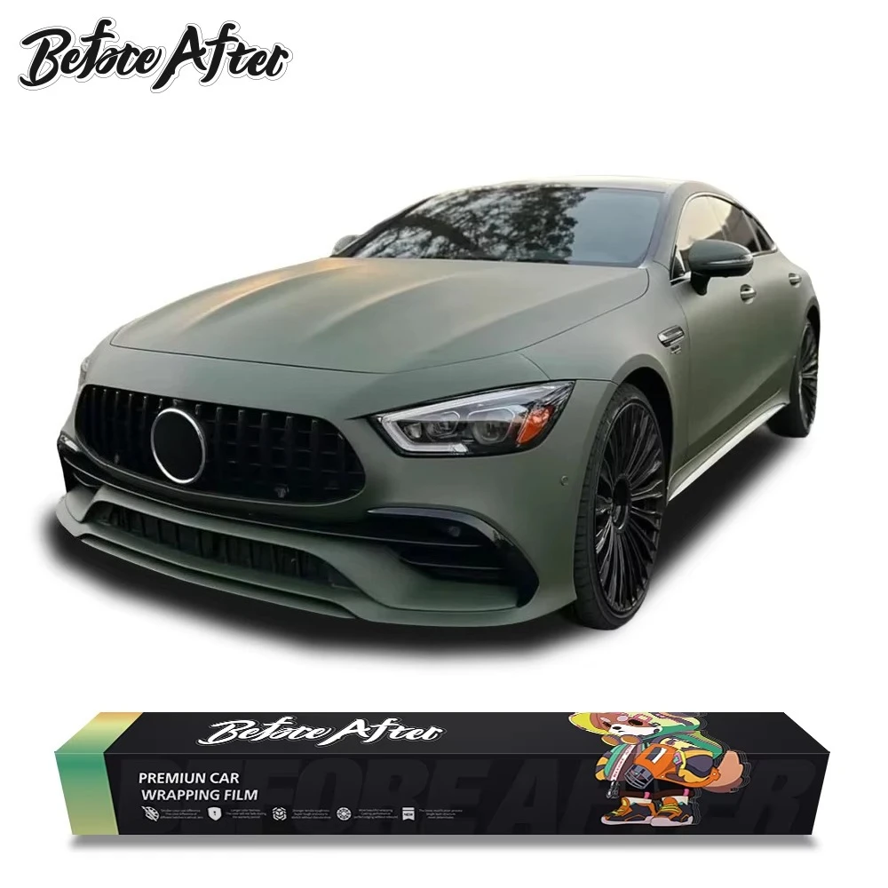 Custom Waterproof Vinyl Sticker Super Satin PET Flat Khaki Dark Green Vinyl Wrap Car Sticker
Custom Waterproof Vinyl Sticker Super Satin PET Flat Khaki Dark Green Vinyl Wrap Car Sticker