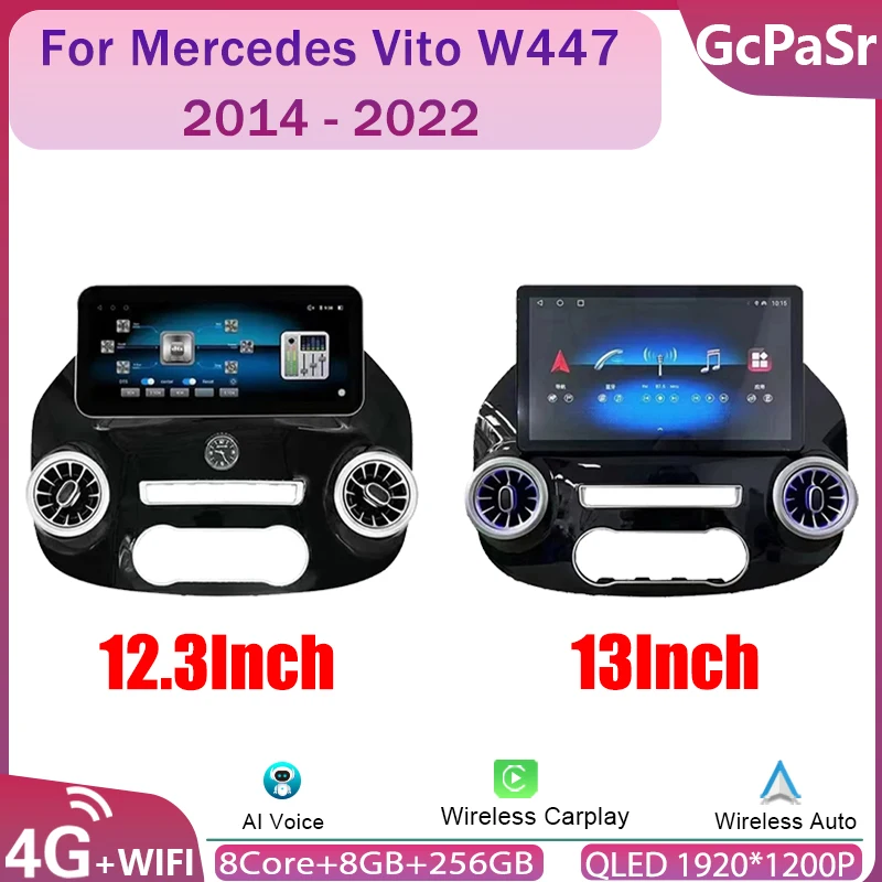 Android для Mercedes Vito W447 2014-2022 Автомобильный радиоприемник Стереоплеер Мультимедийный GPS-навигатор Авто Carplay WIFI QLED NO 2din DVD
Android для Mercedes Vito W447 2014-2022 Автомобильный радиоприемник Стереоплеер Мультимедийный GPS-навигатор Авто Carplay WIFI QLED NO 2din DVD