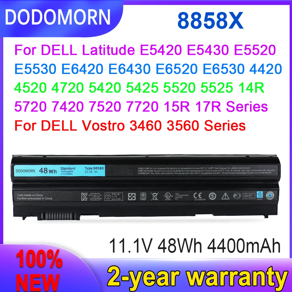 New 8858X 911MD T54FJ DODOMORN Laptop battery For Dell Inspiron14R/15R/17R Vostro 3460/ 3560 Dell Latitude Series High quality
New 8858X 911MD T54FJ DODOMORN Laptop battery For Dell Inspiron14R/15R/17R Vostro 3460/ 3560 Dell Latitude Series High quality