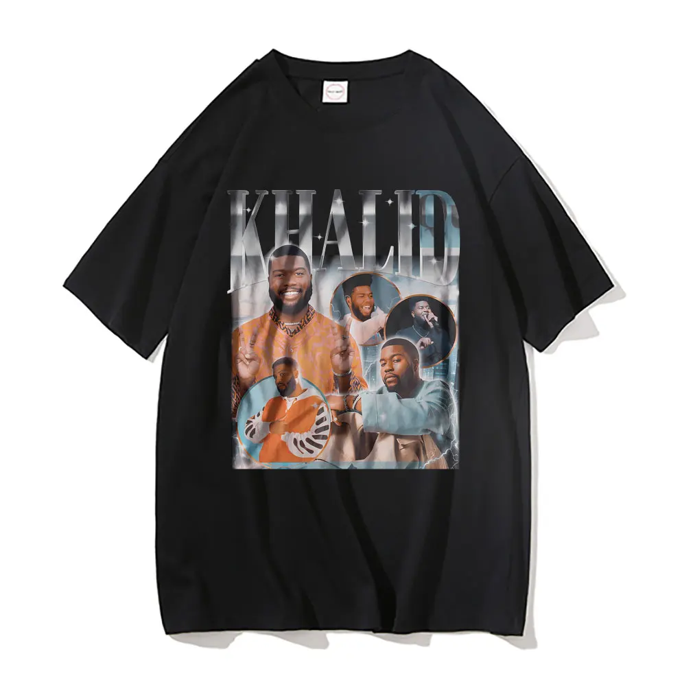 Rapper Khalid Hip Hop Oversized T Shirt Men Fashion Harajuku T-shirts Male Pure Cotton Tshirt Short Sleeve Man Casual Streetwear
Rapper Khalid Hip Hop Oversized T Shirt Men Fashion Harajuku T-shirts Male Pure Cotton Tshirt Short Sleeve Man Casual Streetwear