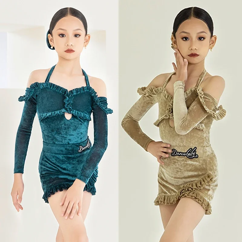 Girls Latin Dance Training Clothes Tango Dancing Stage Performance Wear Practice Dancing Clothing Winter Dancer Costume
Girls Latin Dance Training Clothes Tango Dancing Stage Performance Wear Practice Dancing Clothing Winter Dancer Costume