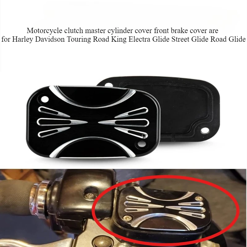 Motorcycle clutch master cylinder cover front brake cover are for Harley Touring Road King Electra Glide Street Glide Road Glide
Motorcycle clutch master cylinder cover front brake cover are for Harley Touring Road King Electra Glide Street Glide Road Glide