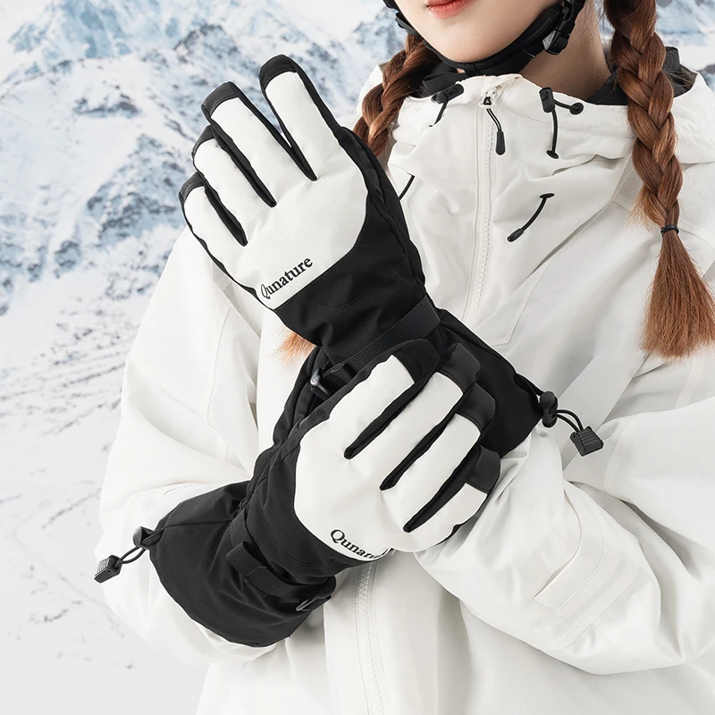 Qunature Keep Warm Ski Gloves Touchscreen Anti-slip Full Finger Gloves Windproof Thermal Fleece Ice Snowboarding Gloves Mitten
Qunature Keep Warm Ski Gloves Touchscreen Anti-slip Full Finger Gloves Windproof Thermal Fleece Ice Snowboarding Gloves Mitten