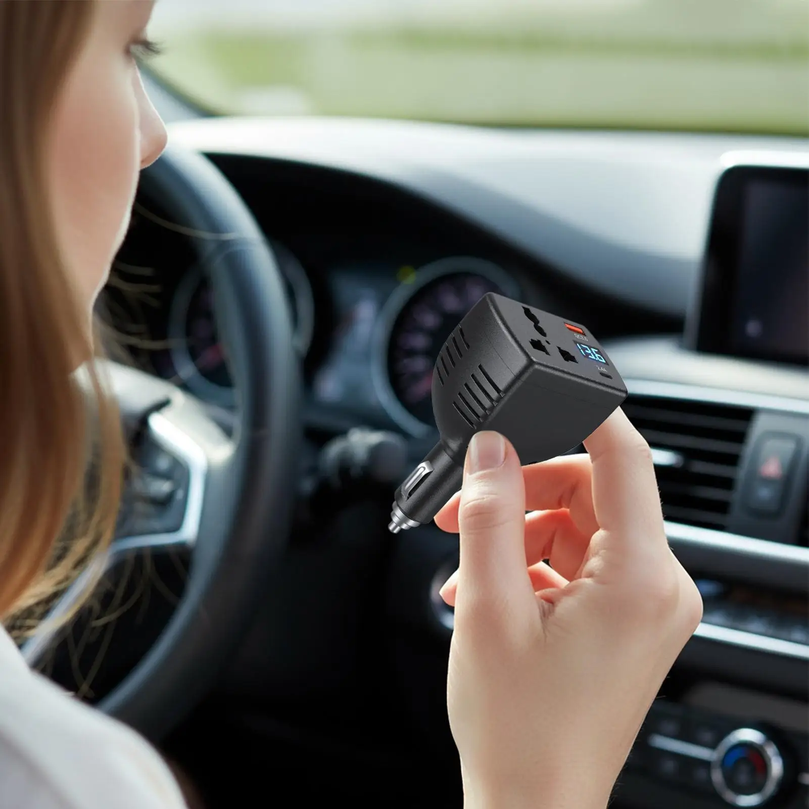 Car Outlet Adapter 150W DC 12V To AC 220V Digital Display Converter Car Power Adapter For Truck Suv Rv Boat Road Ride Trip
Car Outlet Adapter 150W DC 12V To AC 220V Digital Display Converter Car Power Adapter For Truck Suv Rv Boat Road Ride Trip