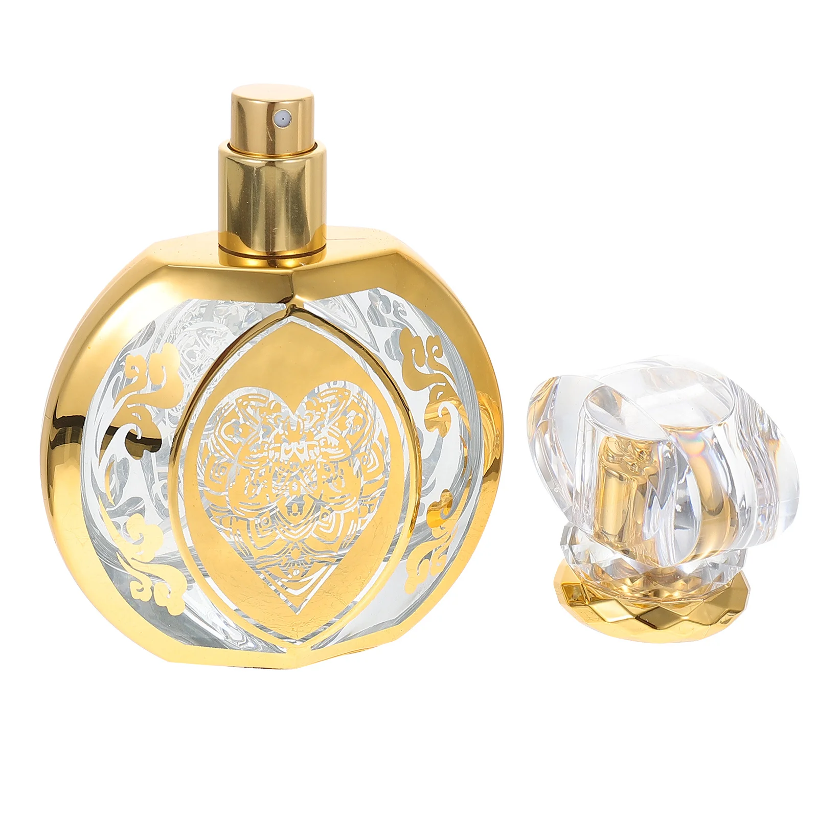 Leak-proof Perfume Bottle 50ML Golden Refillable Sub-packaging Glass Vintage Vanity Spray Design
Leak-proof Perfume Bottle 50ML Golden Refillable Sub-packaging Glass Vintage Vanity Spray Design