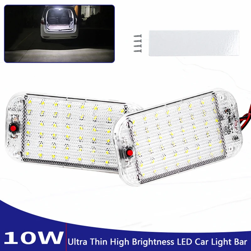 1PC 48LED Car Ceiling Light Bar LED Auto Interior Dome Light Car Reading Lamp with On/Off Switch For Car Truck Trailer RV Camper
1PC 48LED Car Ceiling Light Bar LED Auto Interior Dome Light Car Reading Lamp with On/Off Switch For Car Truck Trailer RV Camper