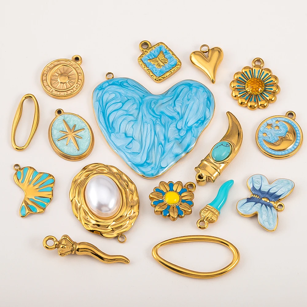 2pcs 5pcs Stainless Steel Heart Butterfly Charms Multi shaped Pendants For DIY High Quality Jewelry Making Necklace Accessories
2pcs 5pcs Stainless Steel Heart Butterfly Charms Multi shaped Pendants For DIY High Quality Jewelry Making Necklace Accessories