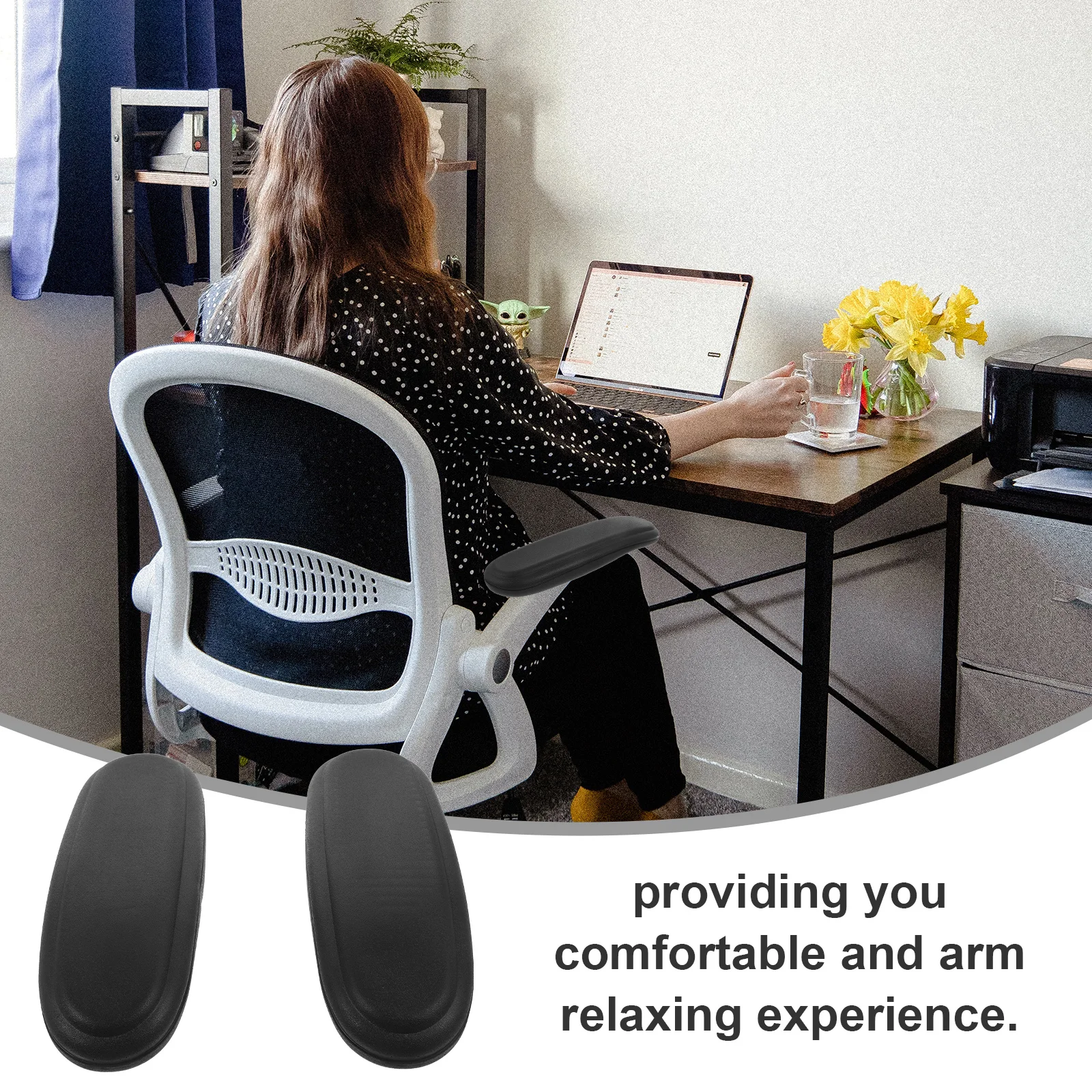 2pcs Armrest Pads For Office Chair Replaceable Non-Slip Elbow Cushion Household Arm Rest Covers Memory Foam Chair Accessories
2pcs Armrest Pads For Office Chair Replaceable Non-Slip Elbow Cushion Household Arm Rest Covers Memory Foam Chair Accessories