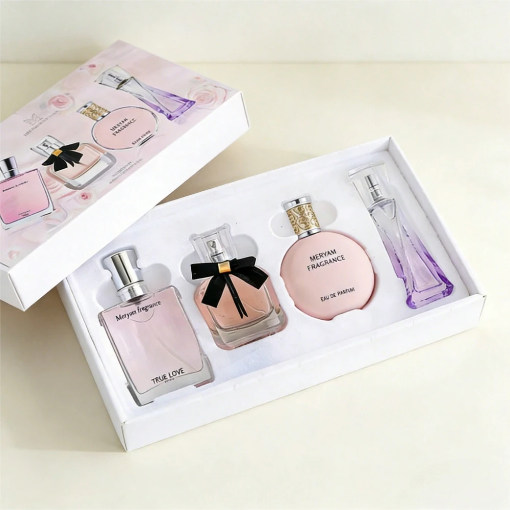 4PCS Meryam Women's Perfume Gift Set - Long-Lasting Floral Eau de Parfum
4PCS Meryam Women's Perfume Gift Set - Long-Lasting Floral Eau de Parfum