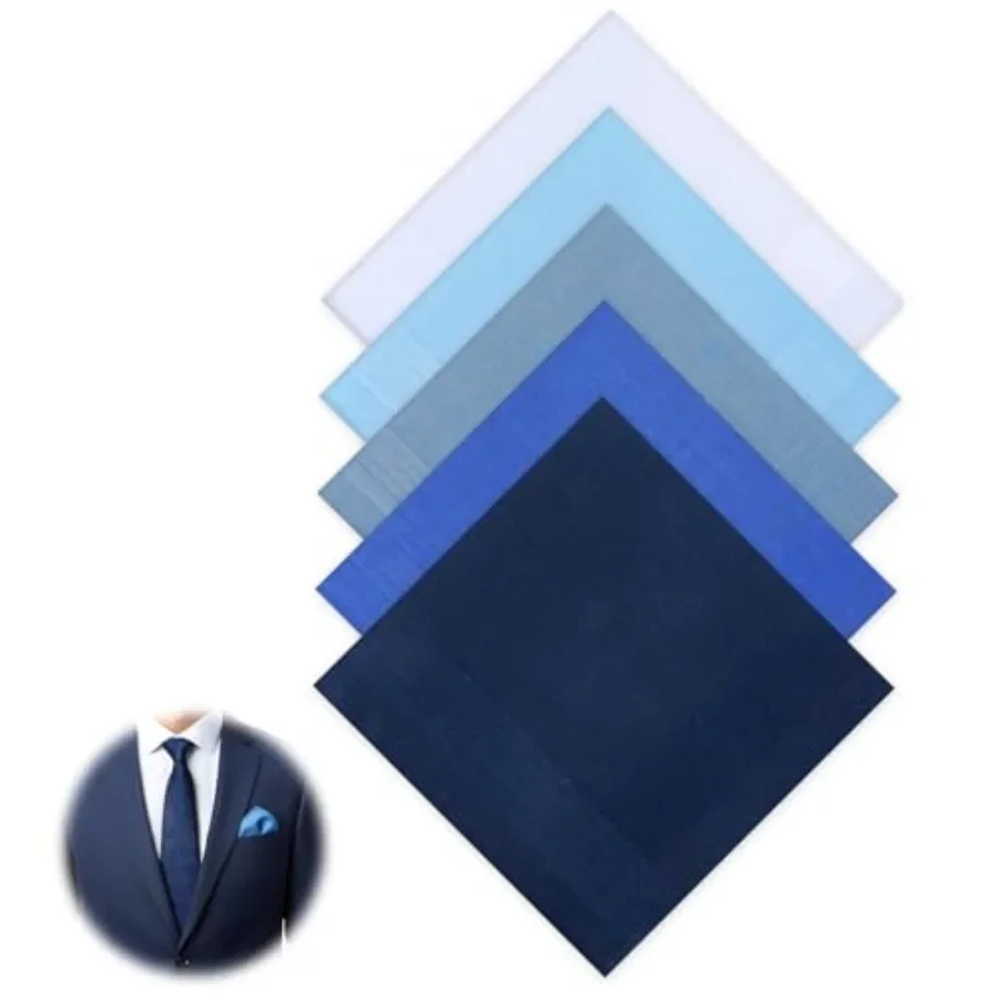 Blue Handkerchiefs for Men, Cotton Navy Blue Pocket Squares for Men Assorted Solid Color Pocket Square Hankies, Solid Handkerch
Blue Handkerchiefs for Men, Cotton Navy Blue Pocket Squares for Men Assorted Solid Color Pocket Square Hankies, Solid Handkerch