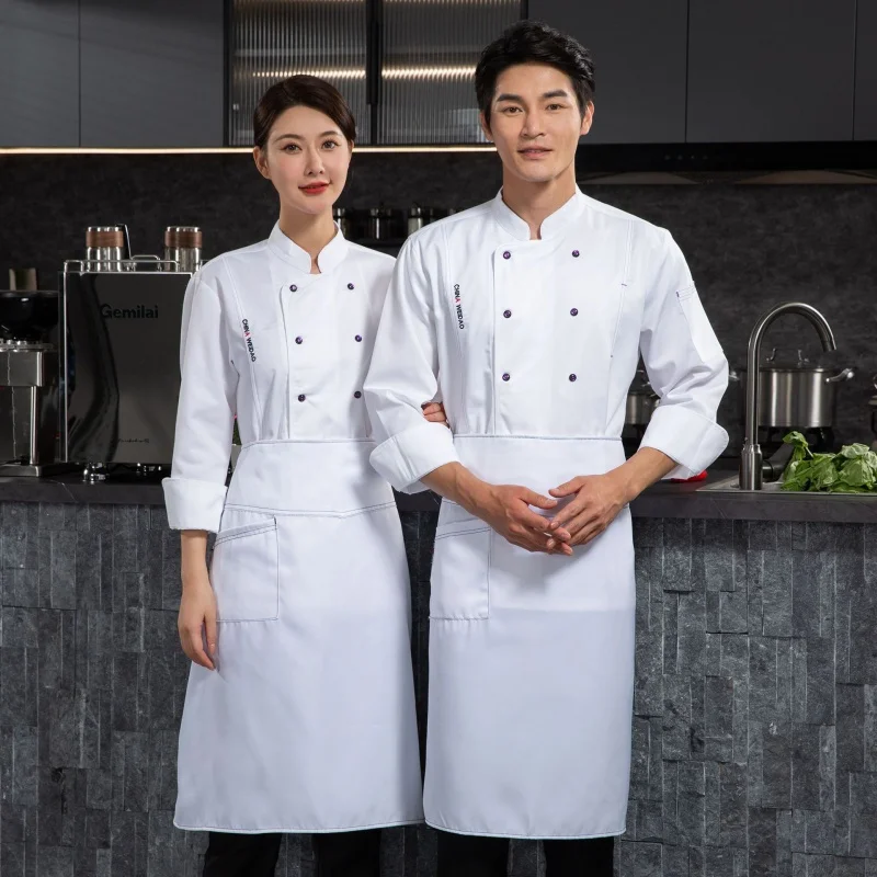 Комбинезоны для шеф-повара Catering с длинными рукавами, Мужская одежда для осени и зимы, высококачественная одежда для кухни в отеле и магазине выпечки
Комбинезоны для шеф-повара Catering с длинными рукавами, Мужская одежда для осени и зимы, высококачественная одежда для кухни в отеле и магазине выпечки