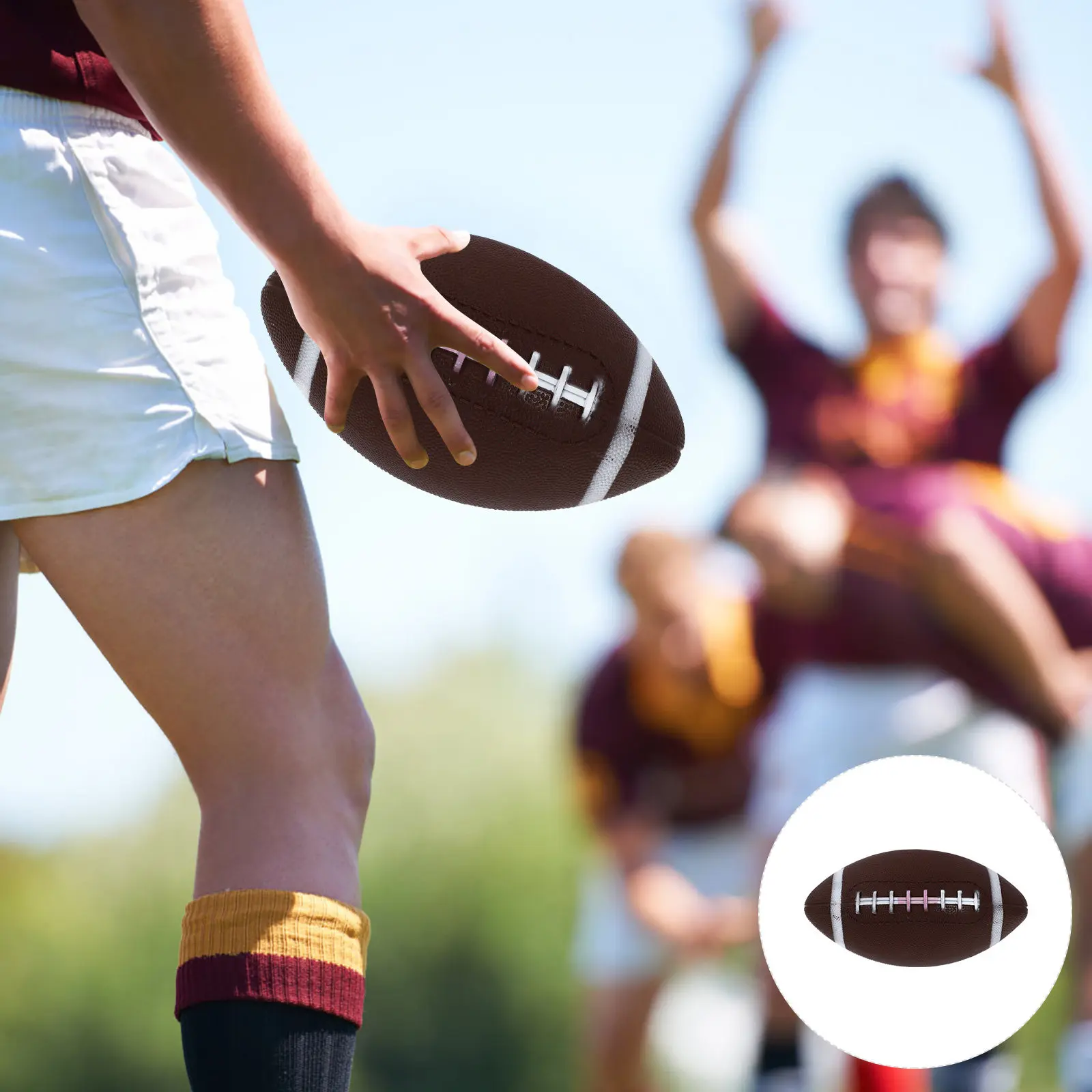1Pcs Inflatable Rugby-Ball Made of Safe Gentle PVC Excellent Hand Feeling Creative Funny Rugby Prop for Kids Outdoor Sport
1Pcs Inflatable Rugby-Ball Made of Safe Gentle PVC Excellent Hand Feeling Creative Funny Rugby Prop for Kids Outdoor Sport