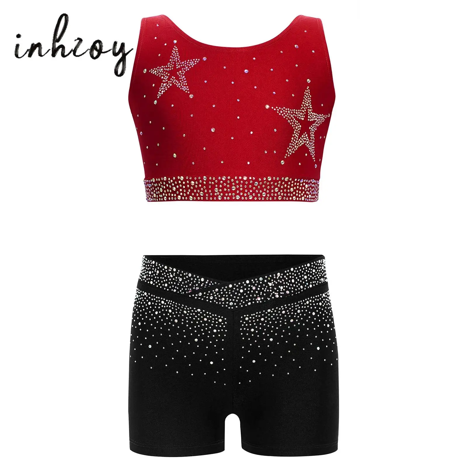 Girls Ballet Sports Suit Fashion U Neck Crisscross Back Sports Cropped Vest with V-Front Shorts 2-Piece Set for Yoga Workout
Girls Ballet Sports Suit Fashion U Neck Crisscross Back Sports Cropped Vest with V-Front Shorts 2-Piece Set for Yoga Workout