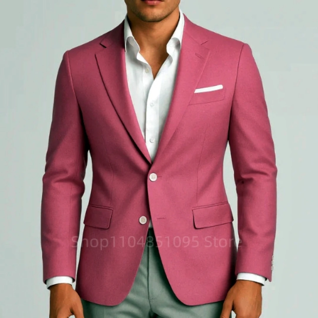 Мужской пиджак в стиле смарт-кэжуал, приталенный крой, на двух пуговицах, с вырезами на лацканах, для вечеринок, свадеб и деловых встреч.
Мужской пиджак в стиле смарт-кэжуал, приталенный крой, на двух пуговицах, с вырезами на лацканах, для вечеринок, свадеб и деловых встреч.