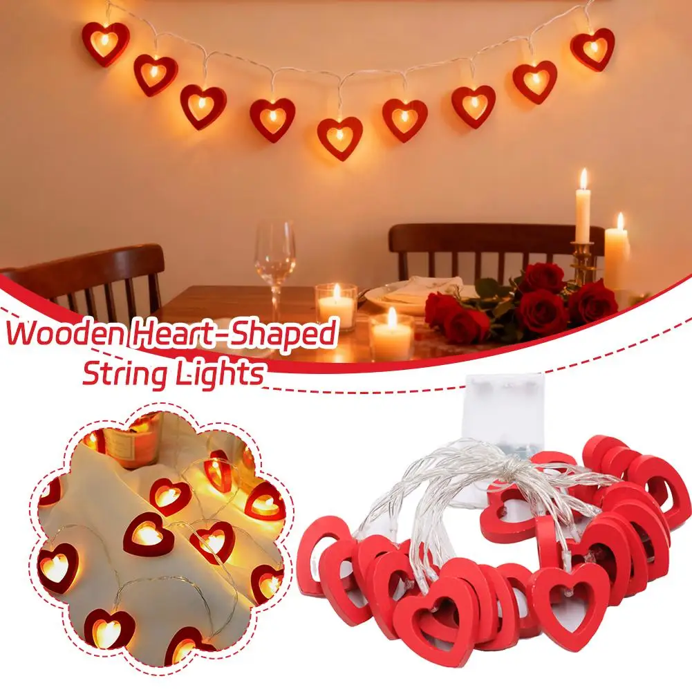 Red Heart LED String Lights Wooden Design Multiple Modes Hanging Decor Romantic Wedding Valentine Party Home Light Decoration
Red Heart LED String Lights Wooden Design Multiple Modes Hanging Decor Romantic Wedding Valentine Party Home Light Decoration
