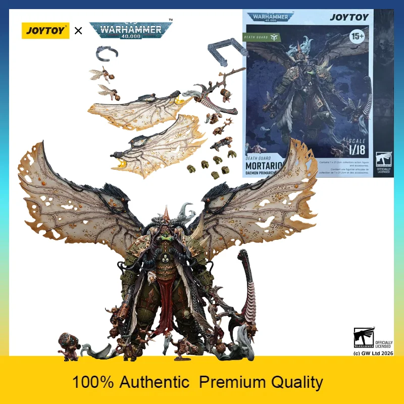 JOYTOY Warhammer 40K Mortarion Daemon Primarch of Nurgle with The Lantern & Silence 1/18 High Detail Collectible Action Figure
JOYTOY Warhammer 40K Mortarion Daemon Primarch of Nurgle with The Lantern & Silence 1/18 High Detail Collectible Action Figure